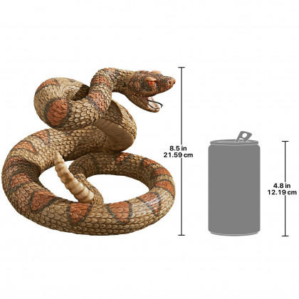 Toscano - Western Diamond Back Rattlesnake Statue