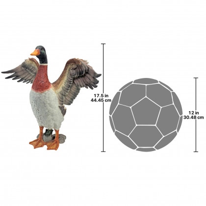 Toscano - Proud Mallard Duck Statue