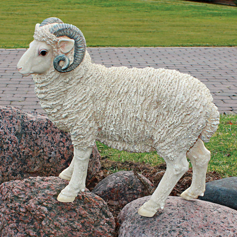 Toscano - Horned Dorset Sheep Statue