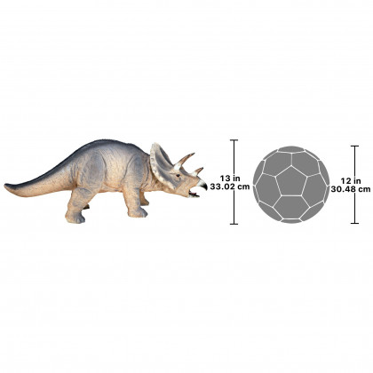 Toscano - Scaled Jurassic Triceratops Dinosaur Statue