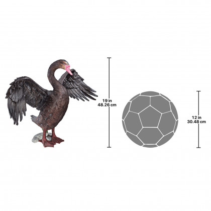 Toscano - Beautiful Black Swan Statue