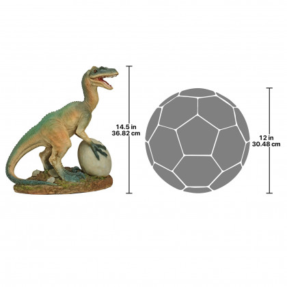 Toscano - The Egg Beater Raptor Dinosaur Statue