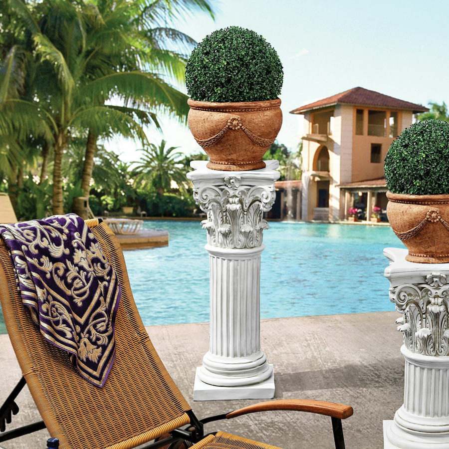 Toscano The Corinthian Large Pillar Pedestal