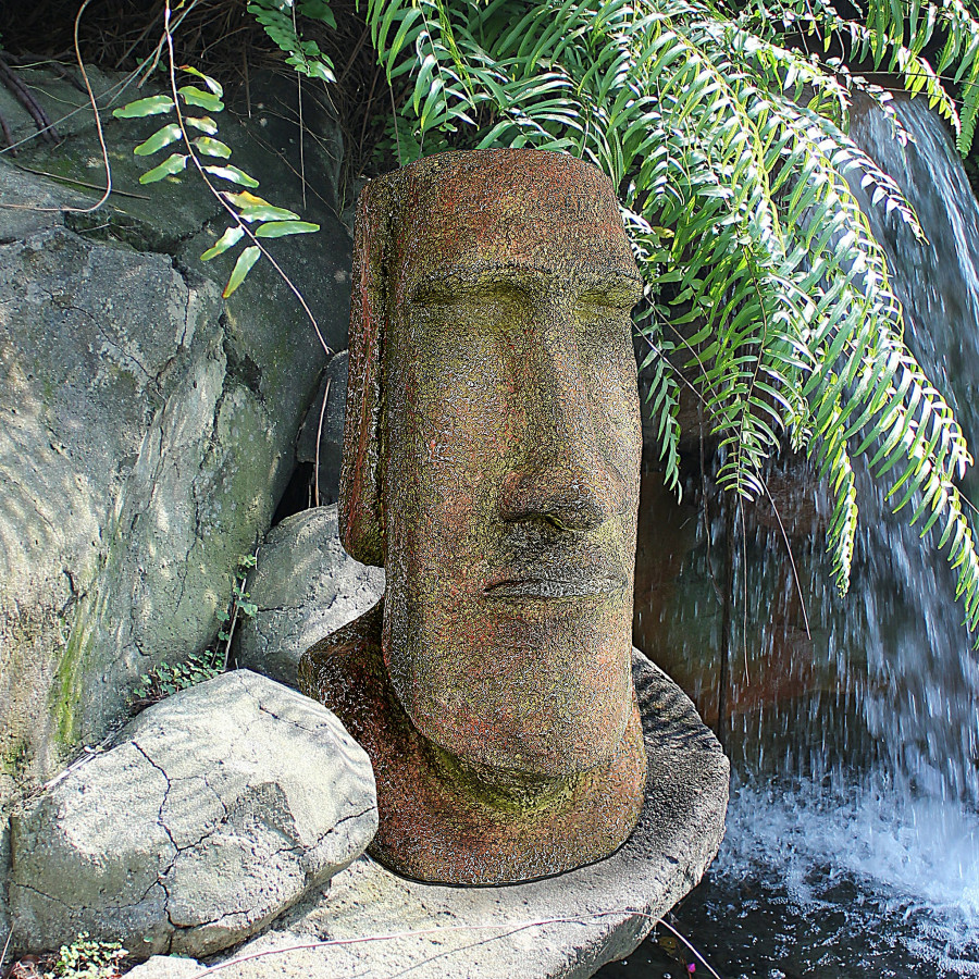 Toscano Easter Island Ahu Akivi Moai Monolith Statue - Medium
