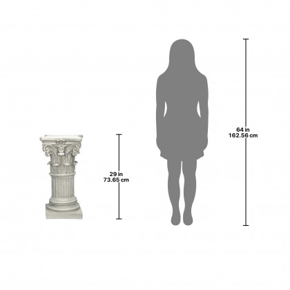 Toscano The Corinthian Medium Pillar Pedestal
