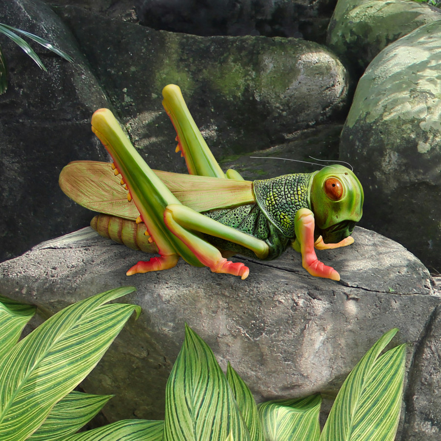 Toscano - Ricochet the Grasshopper Statue