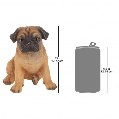 Toscano - Pug Puppy Partner Collectible Dog Statue