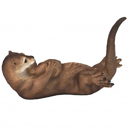 Toscano - Embracing Love Mother and Child Otter Statue