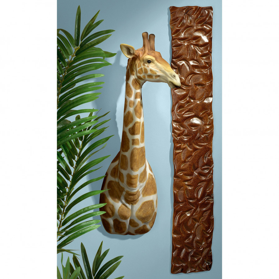 Toscano - African Savanna Giraffe Wall Sculpture