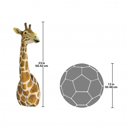 Toscano - African Savanna Giraffe Wall Sculpture