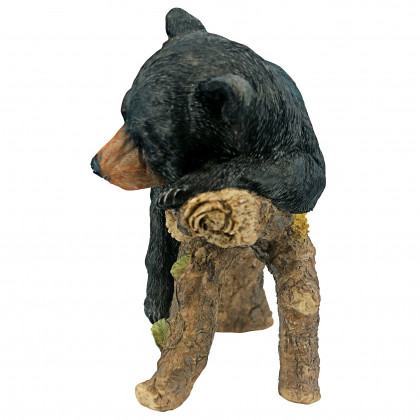 Toscano - Catnapping Cub Sleeping Black Bear Statue