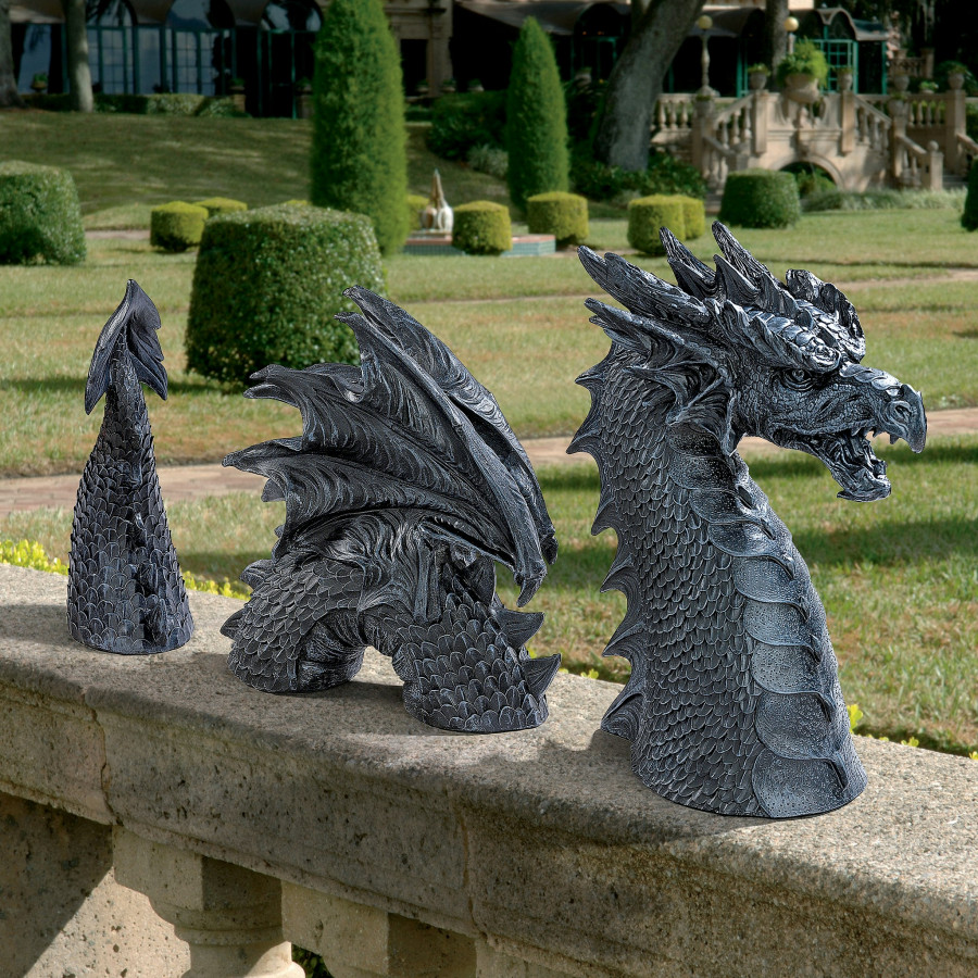 Toscano - The Dragon of Falkenberg Castle Moat Lawn Statue