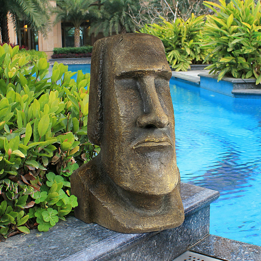 Toscano Easter Island Ahu Akivi Moai Monolith Statue - Extra Large