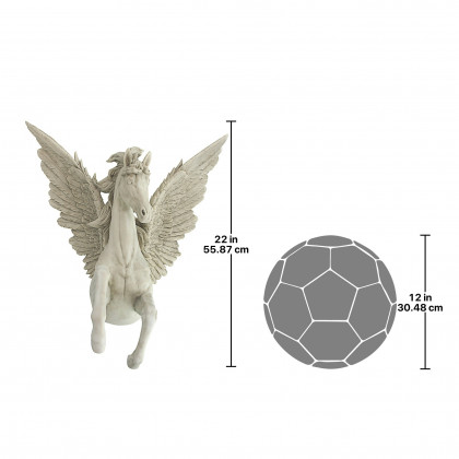Toscano - Divine Pegasus Winged Stallion Wall Sculpture