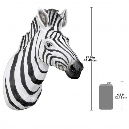 Toscano - Serengeti Zebra Trophy Wall Sculpture