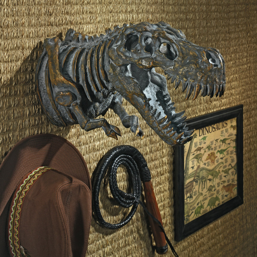Toscano - Bones of the Dinosaur T-Rex Skeleton Wall Sculpture