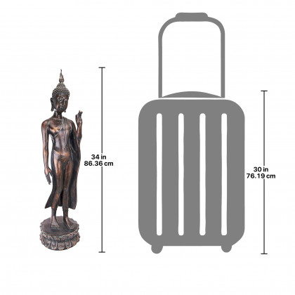 Toscano - Free from Fear Standing Buddha Statue
