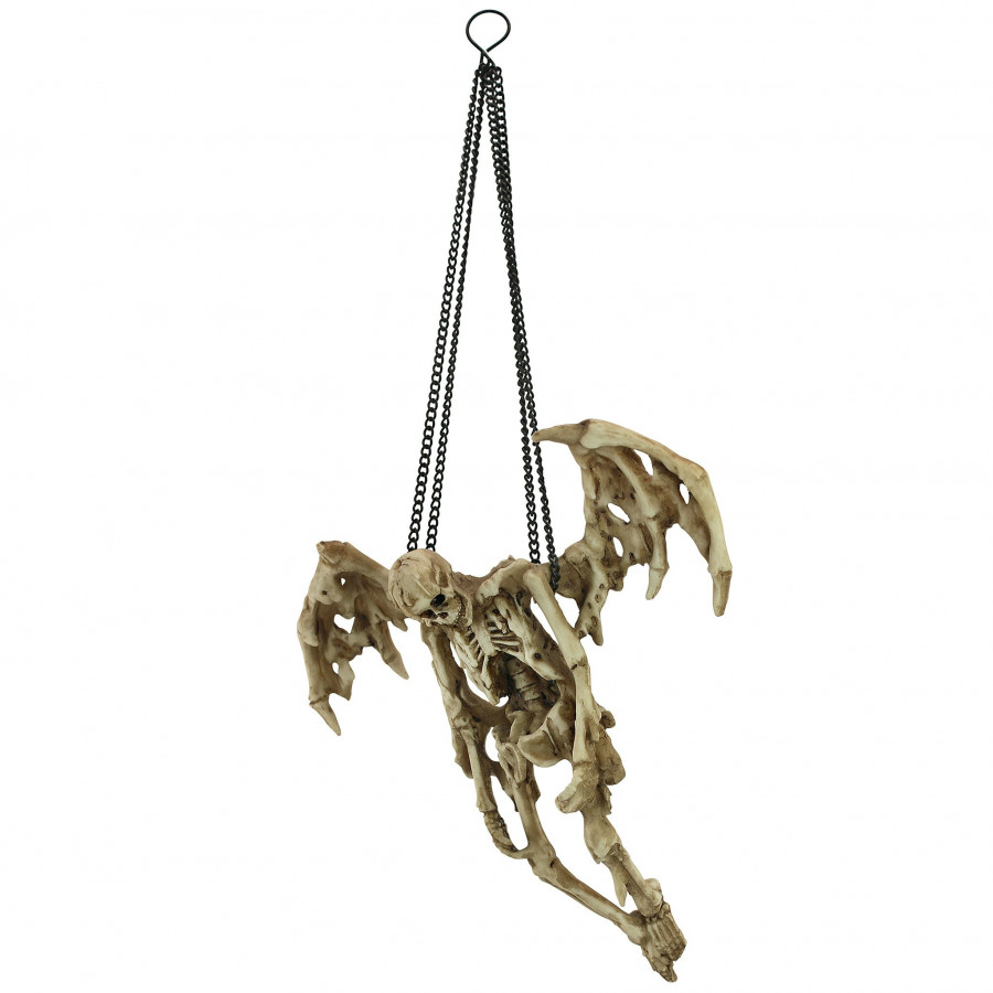 Toscano - Suspending Death Gothic Hanging Skeleton Sculpture