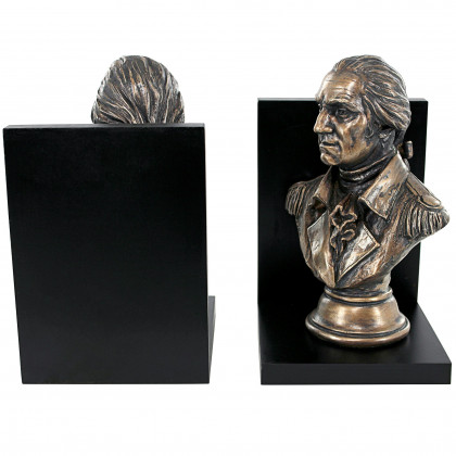 Toscano - George Washington American Statesman Sculptural Bookend Pair in Designer Resin