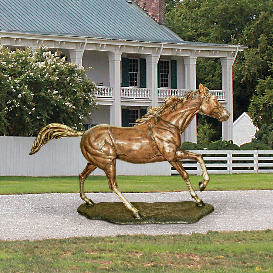 Toscano - Galloping Steed Horse Garden Statue