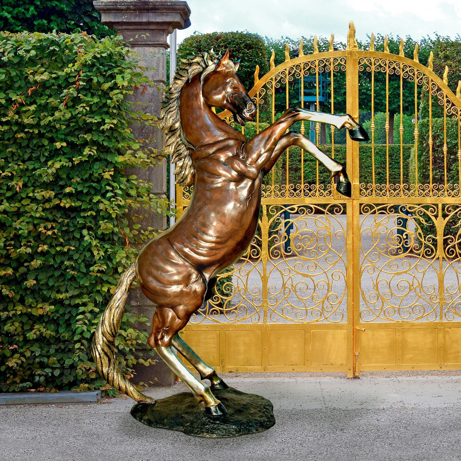 Toscano - Majestic Spirit Rearing Horse Garden Statue