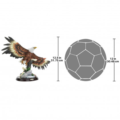 Toscano - Wingspan Bald Eagle Statue