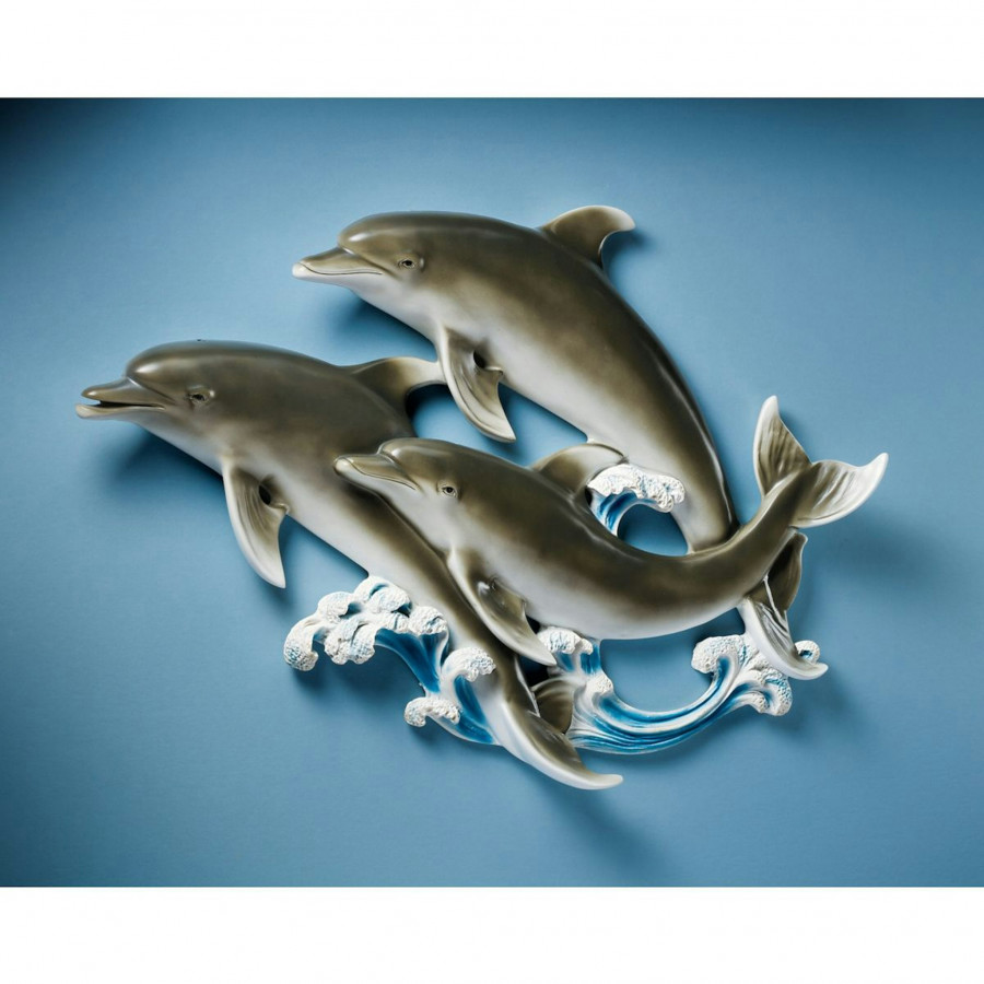 Toscano - Good Seas Dolphin Wall Sculpture