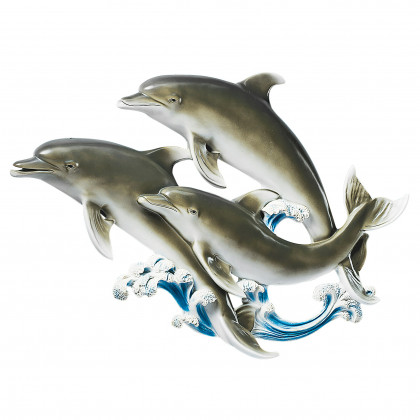 Toscano - Good Seas Dolphin Wall Sculpture