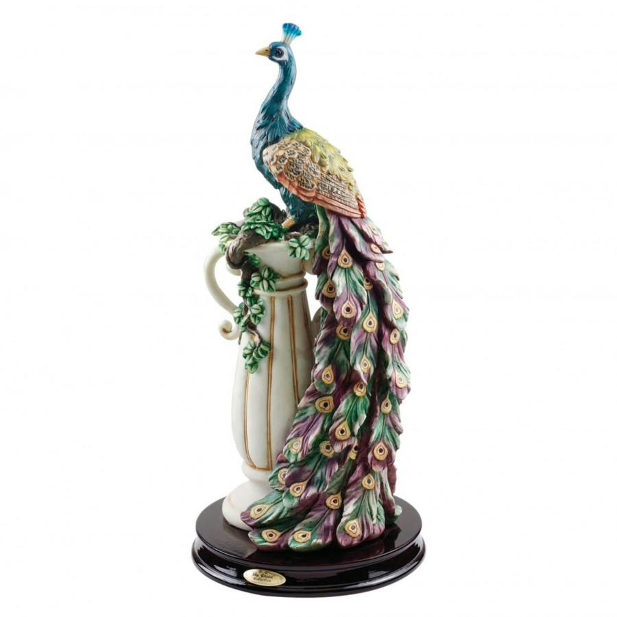 Toscano - The Peacock Sanctuary Statue
