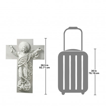 Toscano - He is Risen Christ Ascension Wall Sculpture