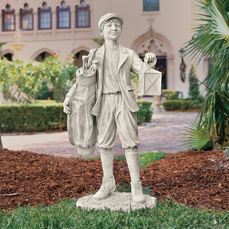 Toscano - Finishing the Eighteenth Hole Golf Caddie Sculpture