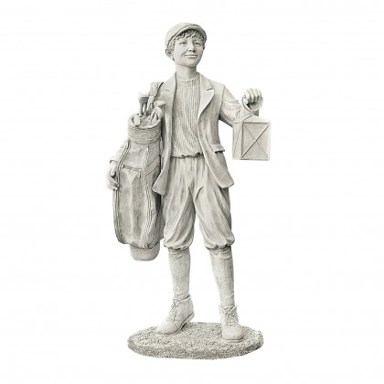 Toscano - Finishing the Eighteenth Hole Golf Caddie Sculpture