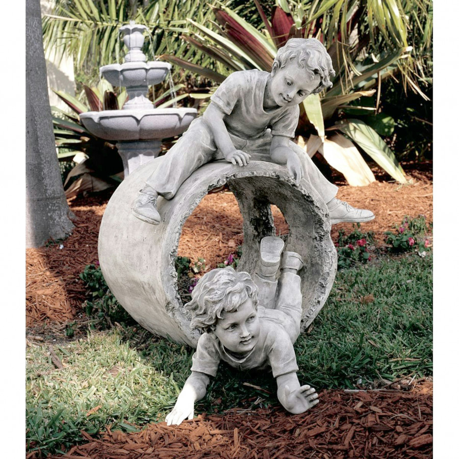 Toscano - Hide and Seek Garden Sculpture