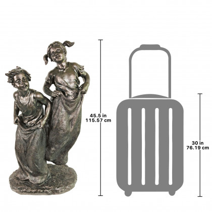 Toscano - Children Sack Race Large Scale Statue