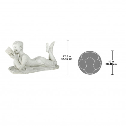Toscano - Glendathe Reading Girl Garden Statue