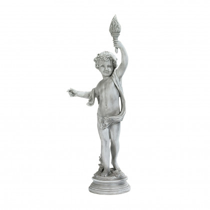 Toscano Lighting the Heavens Grande Cherub Statue - Left Arm Raised