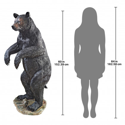 Toscano Fishing for Trouble Bear Statue - Grande