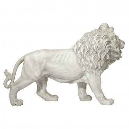 Toscano Regal Lion Sentinel of Grisham Manor Statue - Right Foot Forward