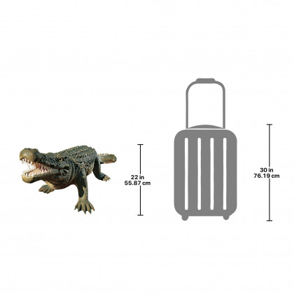 Toscano - The Gargantuan Garden Gator Statue