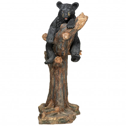 Toscano - Forest Vantage Point Black Bear Statue
