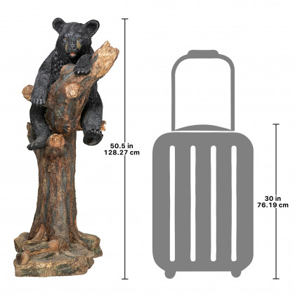 Toscano - Forest Vantage Point Black Bear Statue