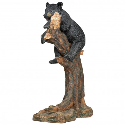 Toscano - Forest Vantage Point Black Bear Statue