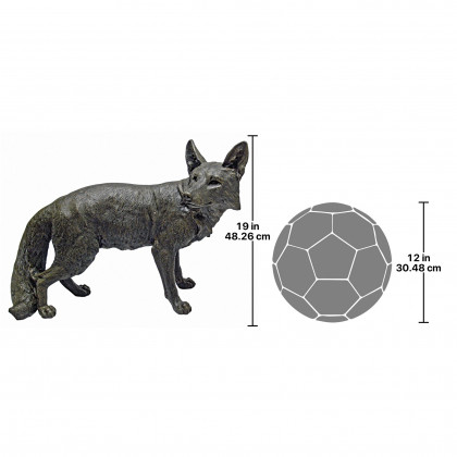 Toscano - Bushy Tail Fox Statue