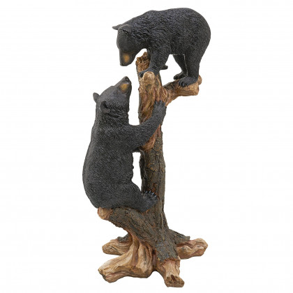 Toscano - Climbing Cubs Black Bear Statue