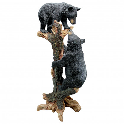 Toscano - Climbing Cubs Black Bear Statue
