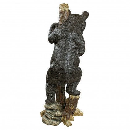 Toscano - Up a Tree Bashful Black Bear Cub Statue