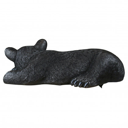 Toscano - Lemont the Lovable Lounger Black Bear Statue