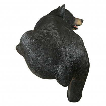 Toscano - Lemont the Lovable Lounger Black Bear Statue