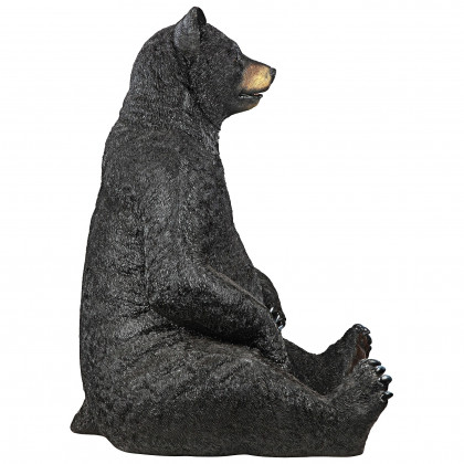 Toscano - Bear-Zerk Giant Sitting Black Bear Statue