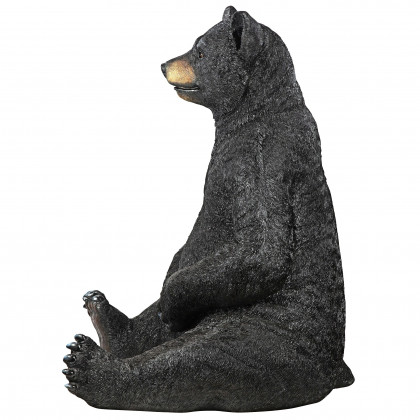 Toscano - Bear-Zerk Giant Sitting Black Bear Statue